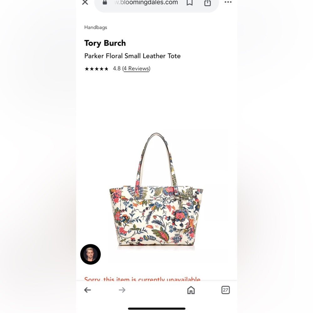 Tory Burch Parker floral tote - Picture 16 of 17